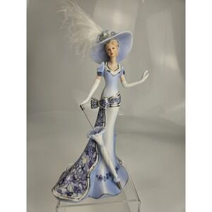 Thomas Kinkade Elizabeth's Promenade Serenity Gardens of Elegance Figurine